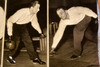 Harold Bork Handless Veteran Bowling Demonstration 1947 AP Wire Photo V38