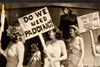 WOWS Protest Against Fashion Styles Berkeley California 1947 AP Wire Photo V36