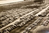 St. Louis Transit Strike Jefferson Memorial Parking Lot AP Wire Photo 1947 V34