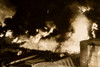 Wilmington CA Los Angeles Harbor Tanker Explosion Fire 1947 AP Wire Photo V33