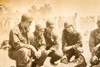 1947 AP Wire Photo Marine Assault Demo Foxhole Little Creek Virginia Middies V32