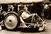 John Cobb Railton Mobil Special Bonneville Speed Record 1947 AP Wire Photo V32