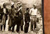 Blue Ridge Mountains Virginia DC-4 Plane Crash Rescue 1947 AP Wire Photo V36