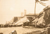 1947 AP Wire Photo West Palm Beach Florida Hurricane Damage After Storm V30