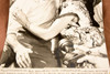 1947 Indianapolis 500 Winner Mauri Rose Kissed by Carol Landis AP Wire Photo V33