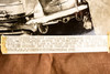 Plymouth Sedan Trapped Between Pittsburgh Trolleys 1947 AP Wire Photo V39