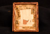 1850s Hand Tinted Daguerreotype Woman Pink Cheeks 1/2 Floral Case 1/6 Plate V39
