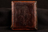 1840s 1/6 Plate Daguerreotype Photo Young Woman with Books Floral Case V32