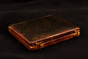 1840s 1/6 Plate Daguerreotype Photo Young Woman with Books Floral Case V32
