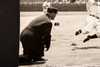 Gene Mauch Pittsburgh Pirates vs Brooklyn Dodgers 1947 AP Wire Photo V38