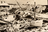 Biloxi Hurricane Harbor Boats Wreckage 13¾x11½" 1947 AP Wire Photo V30