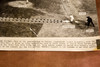 Joe DiMaggio Yogi Berra World Series 15¼×10 1947 AP Wire Photo V34