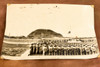 Iwo Jima Memorial Service Mt Suribachi 14½×10 1947 AP Wire Photo V38