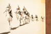 Egypt Desert Camel Corps Patrol Sinai 9x6⅜ 1947 AP Wire Photo V36