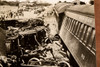 Decoto CA Western Pacific Train Wreck 9¼ x 7½ 1947 AP Wire Photo V31