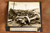 Springfield MO Frisco 9 Car Passanger Train Wreck 9 x 8¼ 1947 AP Wire Photo V34
