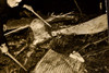 Crashed DC-4 Propeller Port Deposit MD 8¼x7¾ 1947 AP Wire Photo V3