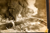 SS Markay Tanker Explosion Fire 9¼x8⅜ 1947 AP Wire Photo V31