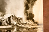 LA Harbor Steamship Terminal Explosion Fire 9x6¾ 1947 AP Wire Photo V39