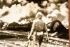 Java Indonesia Fighting Front Probolinggo Fire 8½x6¾ 1947 AP Wire Photo V38