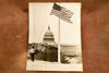 US Capitol Flag Half Staff WWII War Dead 6¾x9 1947 AP Wire Photo V31