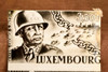 Gen. George S. Patton Luxembourg Stamp Proof 6½x9¼ 1947 AP Wire Photo V34