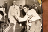 Truman Watches Disabled Veterans Bowl 8¼x8¼ 1947 AP Wire Photo V35