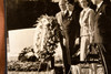 Roosevelt Family Marks FDR Death Anniversary 8x8¼ 1947 AP Wire Photo V30
