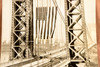 George Washington Bridge Giant American Flag 6½x9⅜ 1947 AP Wire Photo V33