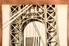 George Washington Bridge Giant American Flag 6½x9⅜ 1947 AP Wire Photo V33