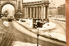 Manhattan Bridge Snow Emergency Traffic 7⅜x5¼ 1947 AP Wire Photo V39