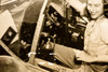 Aviator Jane Page Bendix Air Race Plane Cockpit 8⅛x7½ 1947 AP Wire Photo V35