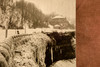 Niagara Falls Frozen Lamp Post Winter Scene 5⅛x6¾ 1947 AP Wire Photo V35