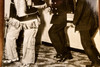 Admiral Chester Nimitz Ottawa Tribe Dance 6¾x9¼ 1947 AP Wire Photo V34