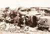 Texas City Explosion Wrecked Dock Workers Cars 8⅞x6¼ 1947 AP Wire Photo V33