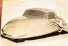 Cary Davis Three-Wheel Car Design Los Angeles 8¼x6½ 1947 AP Wire Photo V32