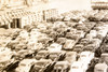 Cincinnati Ohio 399 New Cars Ohio River Barges 8¼x8⅜ 1947 AP Wire Photo V31