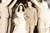 Arnold Tucker West Point Army Football Star Wedding 6x9 1947 AP Wire Photo V38