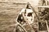Sky Queen Survivors Coast Guard Cutter Bibb Rescue 8¼x7 1947 AP Wire Photo V30