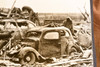 Worth Missouri Tornado Wreckage Cars Adams Store 9x6⅛ 1947 AP Wire Photo V33