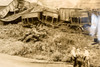 Pennsylvania Railroad Coal Train Derailment 8¾x6¼ 1947 AP Wire Photo V39