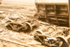 Fatal Train Wreck Runaway Cars Columbus OH 8¾x7¼ 1947 AP Wire Photo V35