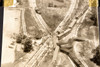 Train Collision Aerial View Litchfield Illinois 5¾x7 1947 AP Wire Photo V39