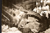 Train Wreck 3 Killed Buried Locomotive Shiloh Ohio 8⅜x8¼ 1947 AP Wire Photo V39