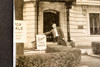 Russian Embassy Spy Protest Signs Washington DC 8¾x6 1947 AP Wire Photo V32