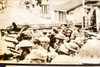 Dutch Patrol Enters Burning Malang Java Max Desfor 8⅝x7¾ 1947 AP Wire Photo V31