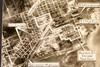 Texas City Disaster Explosion Aerial Map 6½x7½ 1947 AP Wire Photo V36