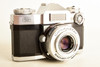 Zeiss Ikon Contaflex 35mm SLR Camera w Tessar 50mm f/2.8 Lens & Case Germany V39