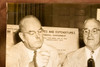 Harry Truman Discusses Federal Budget Washington 8½x6½ 1947 AP Wire Photo V32