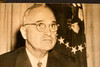 Harry Truman Rehearses Radio Address Washington 6¼x6½ 1947 AP Wire Photo V38